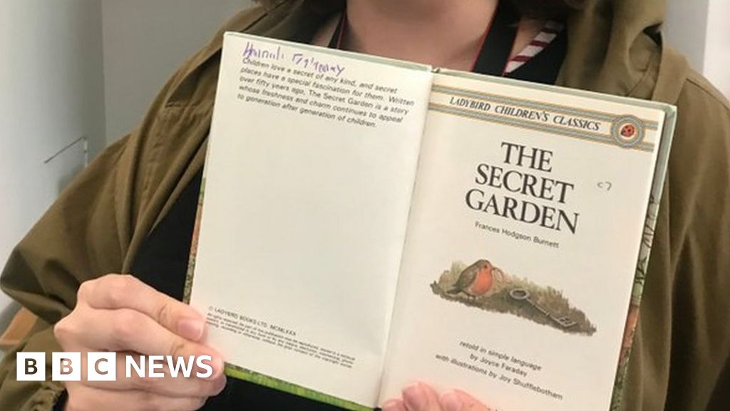 Woman finds her childhood book in museum