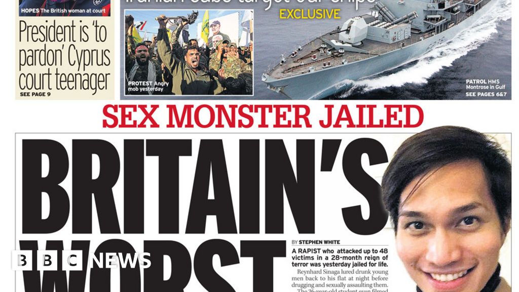 The Papers: UK's 'worst ever rapist' and Iran crisis deepens thumbnail
