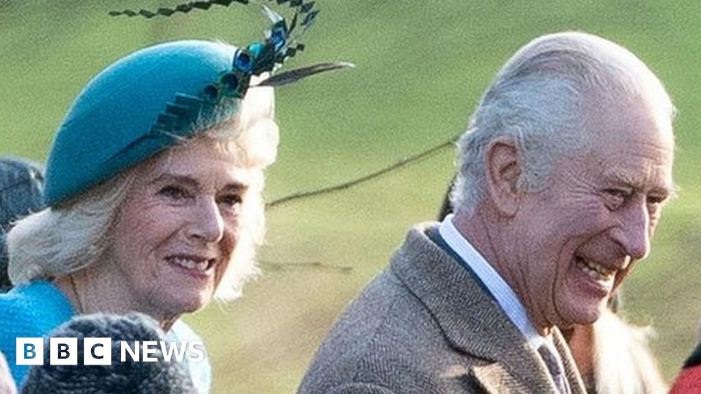 King and Queen at Sandringham church for New Year’s Eve service