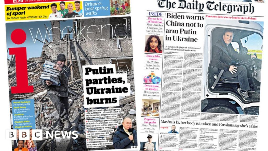 Newspaper Headlines: 'Putin Parties, Ukraine Burns' And Biden Warns Xi ...