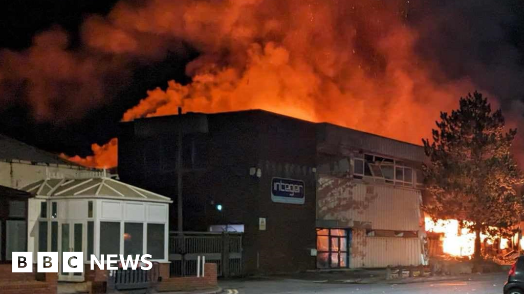 Treforest fire: Body found after industrial estate explosion