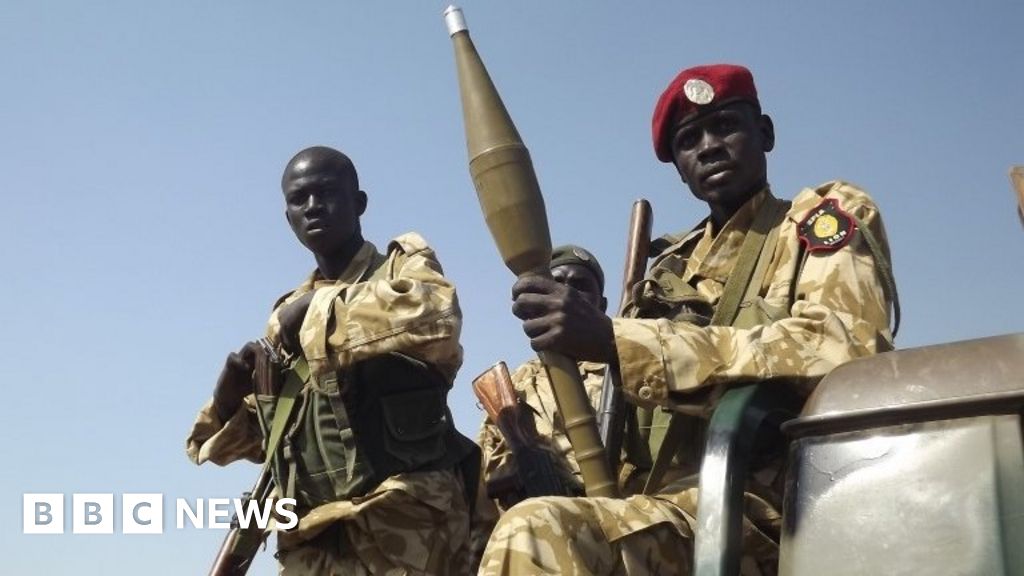 South Sudan: Heavy gunfire following death of soldiers - BBC News