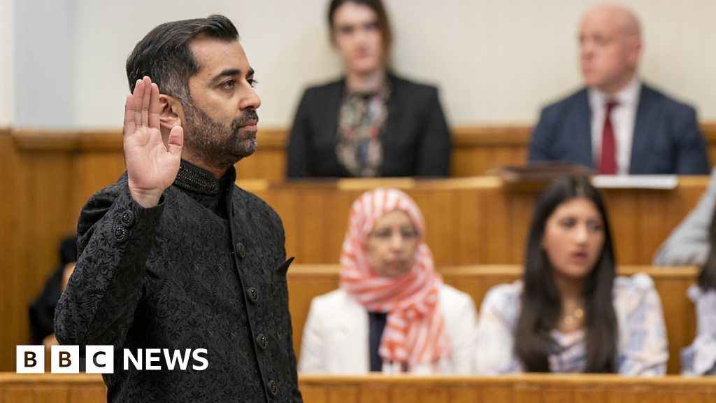 Humza Yousaf Is Sworn In As First Minister Of Scotland - BBC News