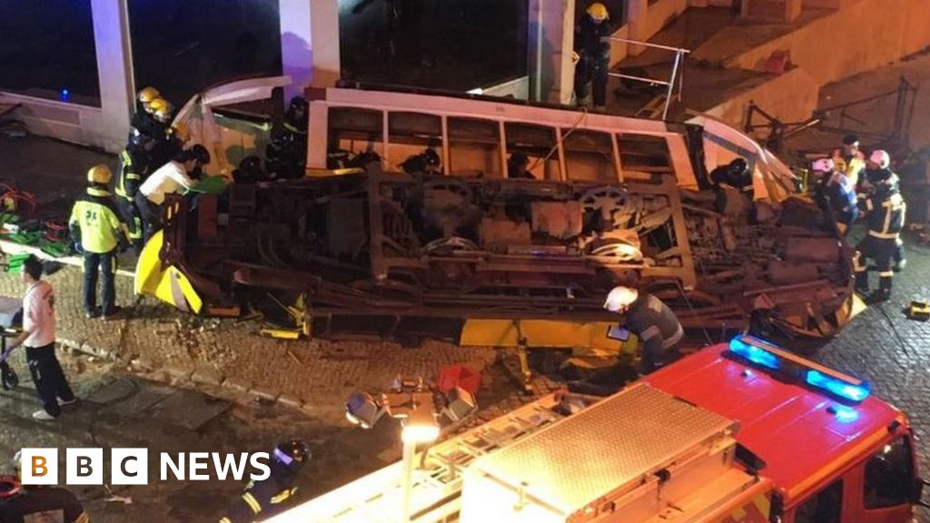 Twentyeight injured in Lisbon tram crash BBC News