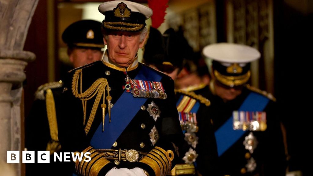 King Charles leads vigil beside Queen’s coffin