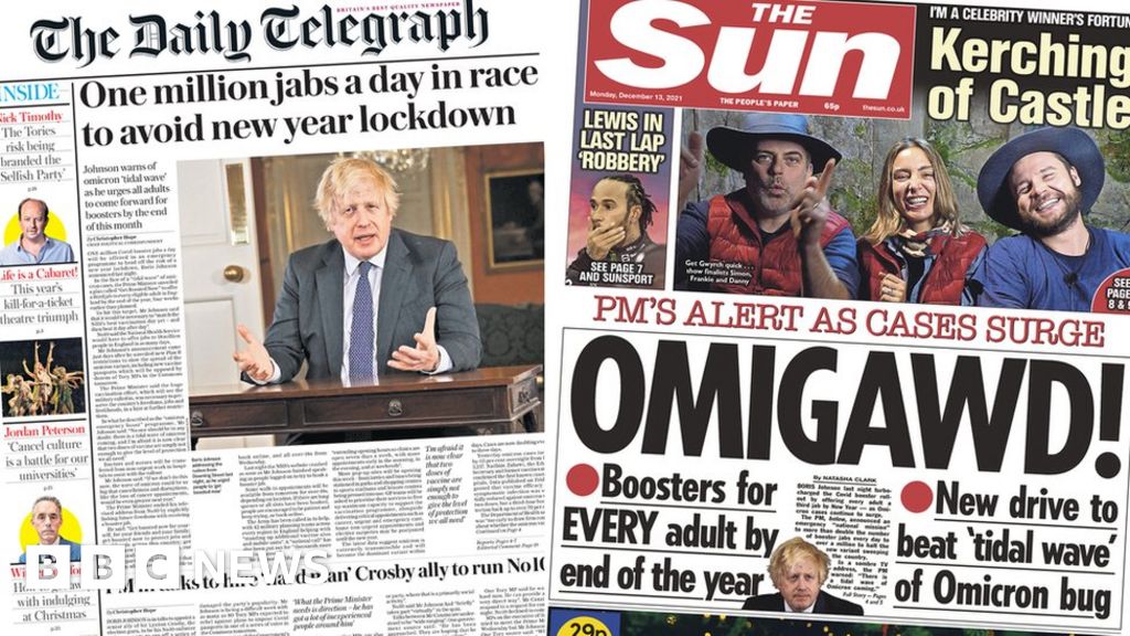 UK Newspaper Covers: 17 January 2022