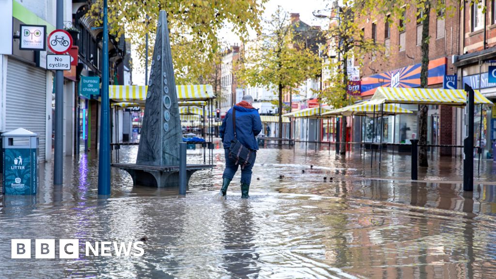 Rain floods parts of northern England