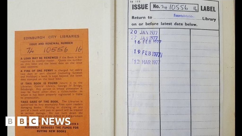 Book returned to Edinburgh library after 42 years