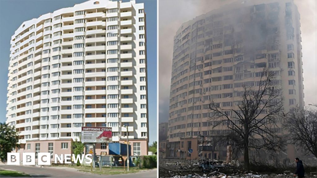 Ukraine conflict: Before and after images reveal Russian destruction