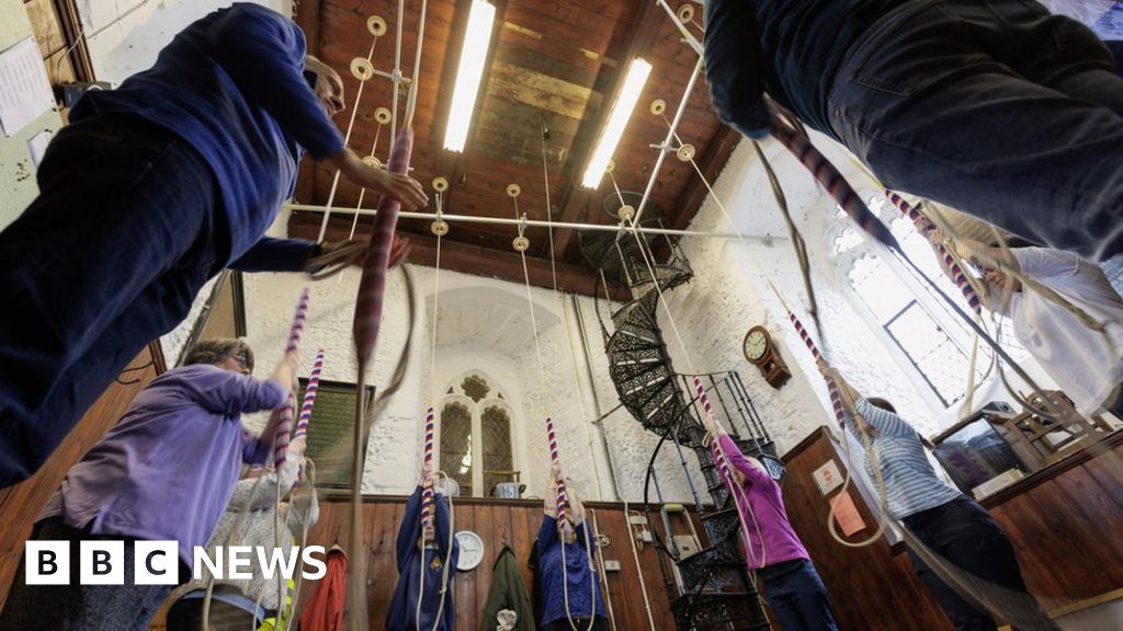 Stowmarket church bells ring after threeyear absence BBC News