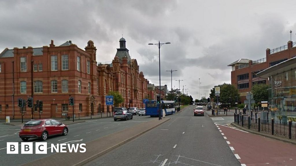 Birkenhead car crash Pedestrian dies