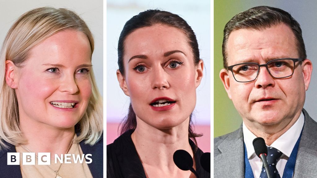 Finland election: Three-way race as Sanna Marin fights for survival