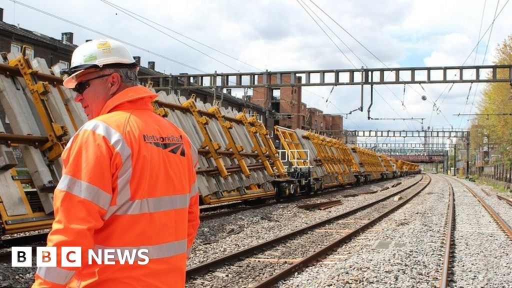 New track is being installed at Shawfield junction