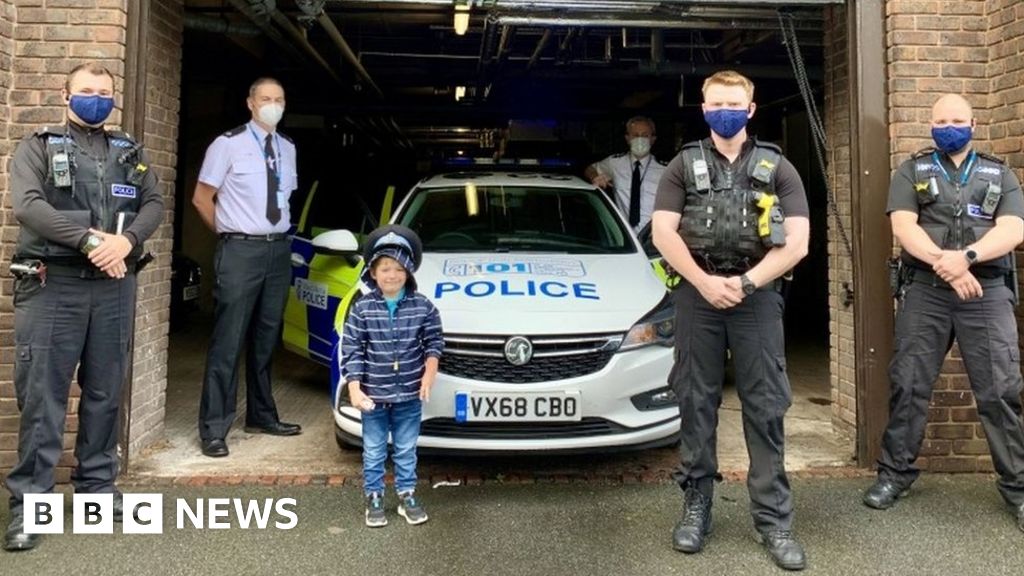 Telford boy calls number on toy ambulance to get help for ill mum - BBC New