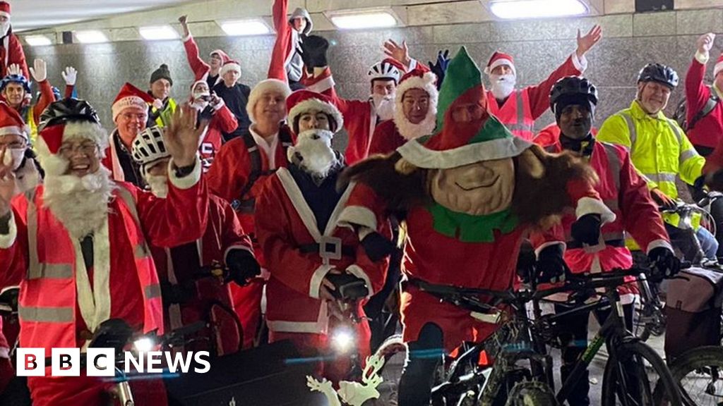 Milton Keynes cycling Santas hope to inspire more to get on bikes BBC