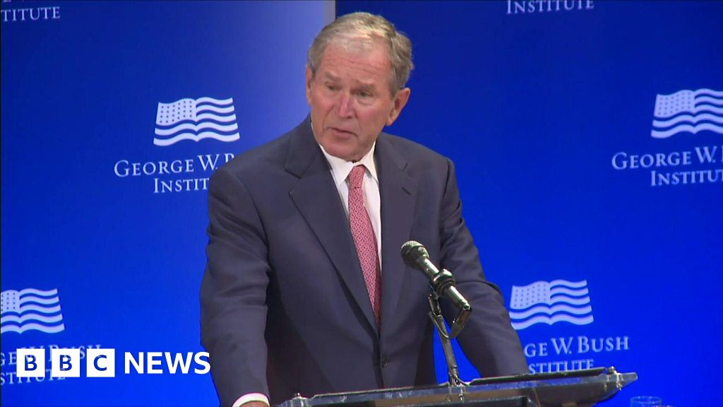 George W Bush Decries Bigotry And Conspiracy Theories - BBC News