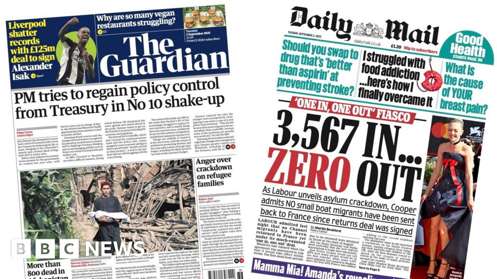 'No 10 shake-up' and Labour's 'asylum crackdown'