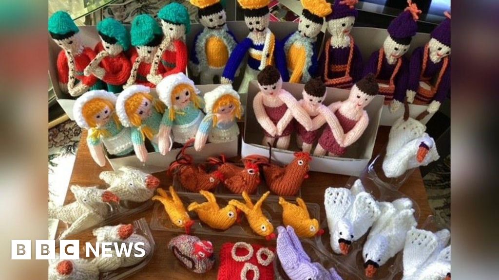 Pontefract woman knits 12 Days of Christmas characters for charity