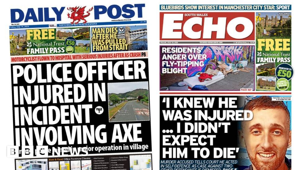 Wales' papers: 'Teenage dealer's axe' and armed police in village