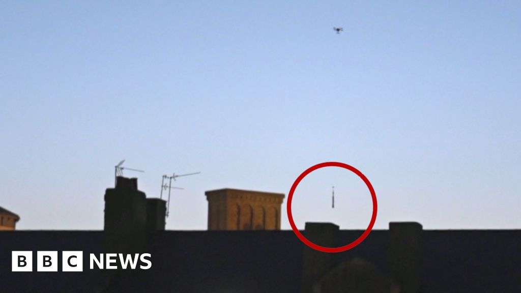 BBC films drone dropping package into HMP Wandsworth
