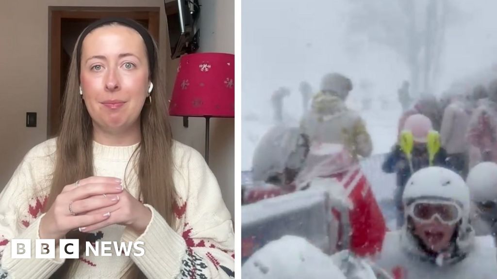 Watch: Skier tells BBC of 'panic' as avalanche hit Italian slopes