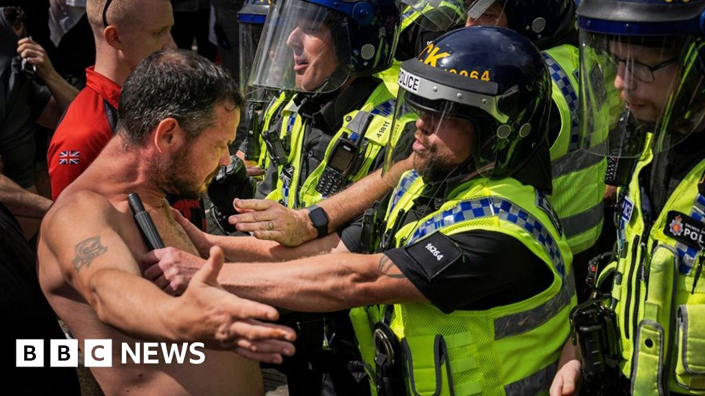 Footage shows six days of violence and disorder in the UK