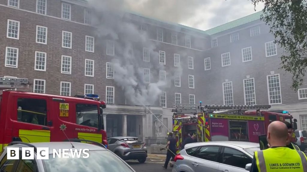 Nottinghamshire County Council faces disruption after HQ fire BBC News