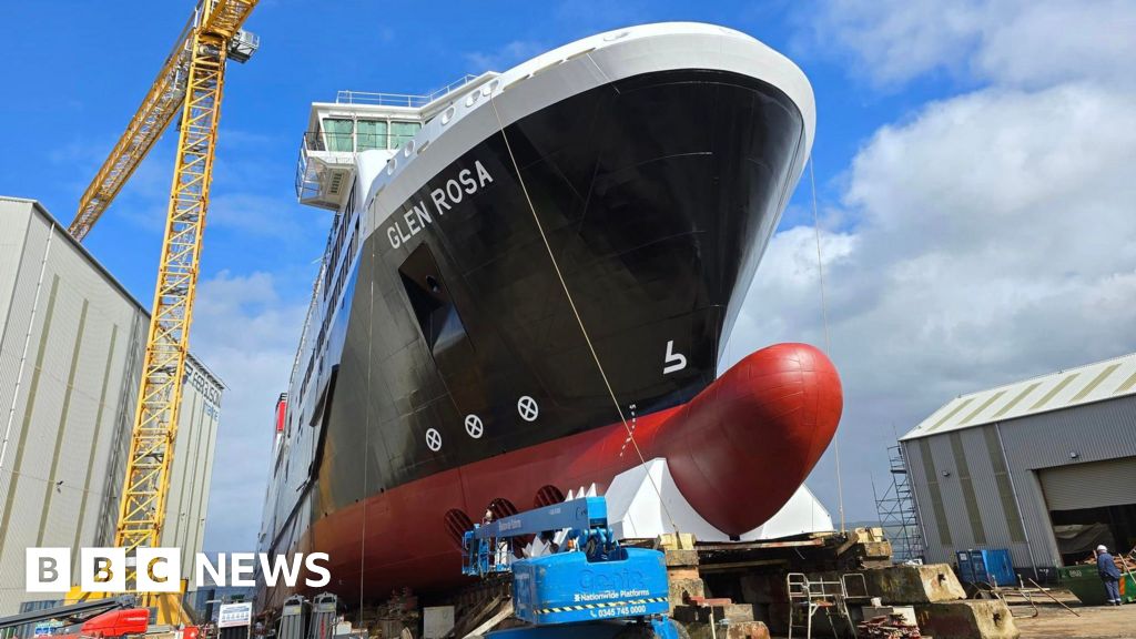 New CalMac ferry to be launched at Ferguson shipyard