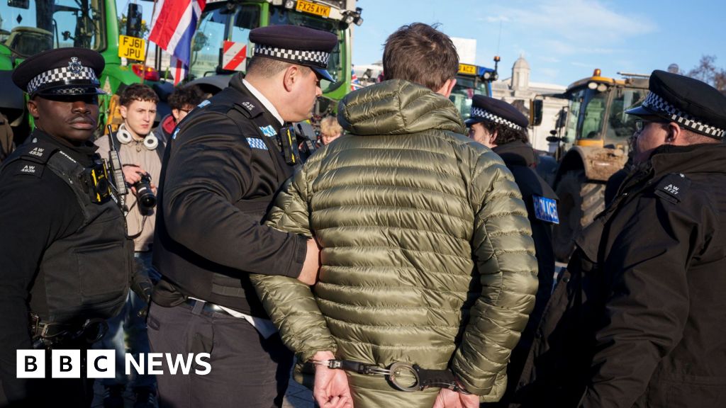 Several arrests at Westminster farmers' protest over inheritance tax plans