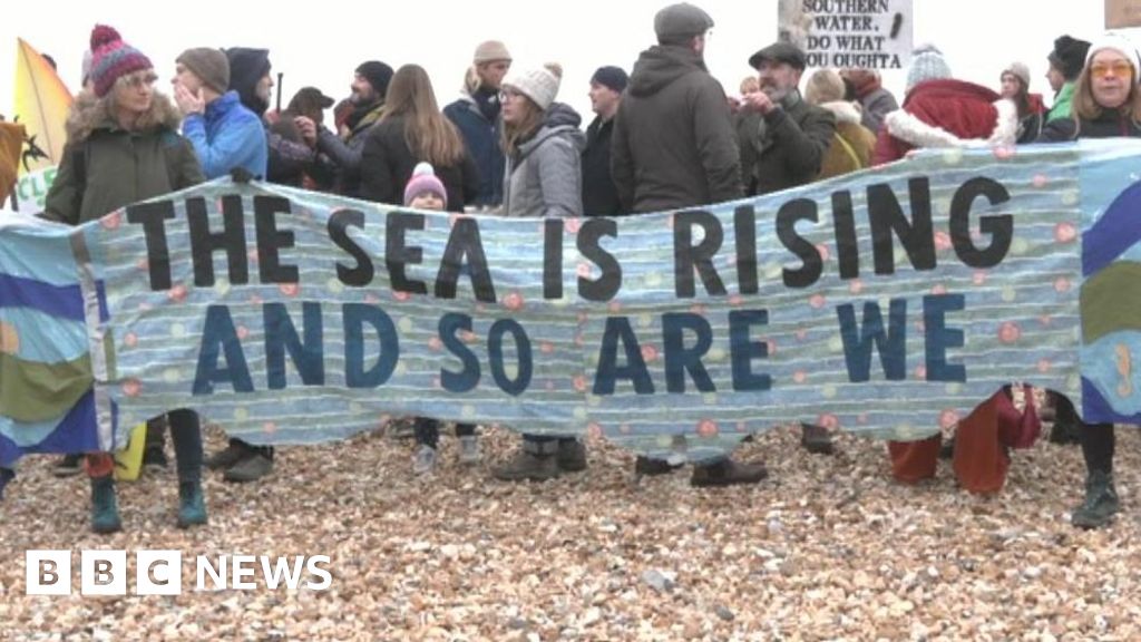 Surfers Against Sewage protest: Kingston Beach
