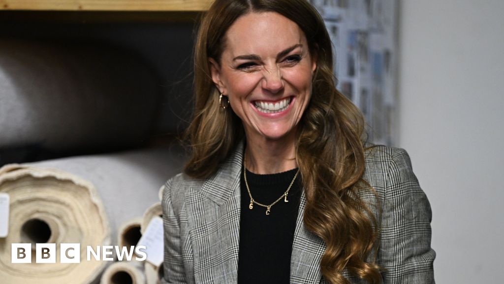 The Princess of Wales smiles during a visit to Kent.