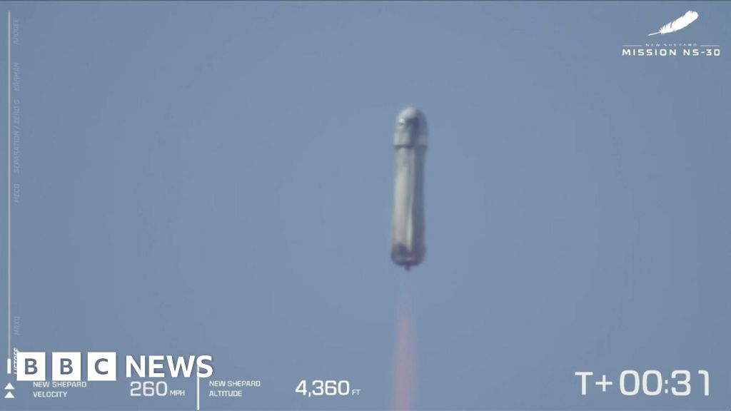 Watch: Blue Origin's tenth human space mission blasts off