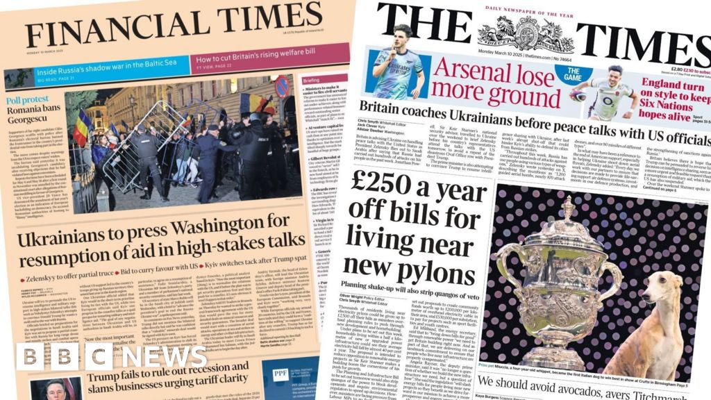 The Papers: Ukraines high-stakes talks and nonsense planning delays shake-up