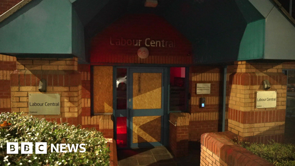 Newcastle Labour office vandalised with graffiti