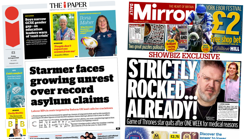 Record asylum claims and Strictly rocked