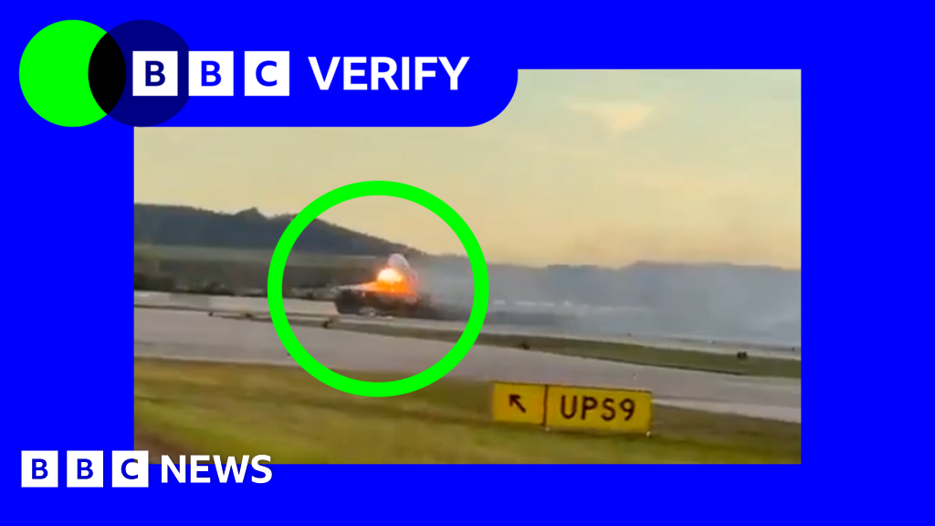 Verified video shows huge fireball as plane crashes in Kentucky