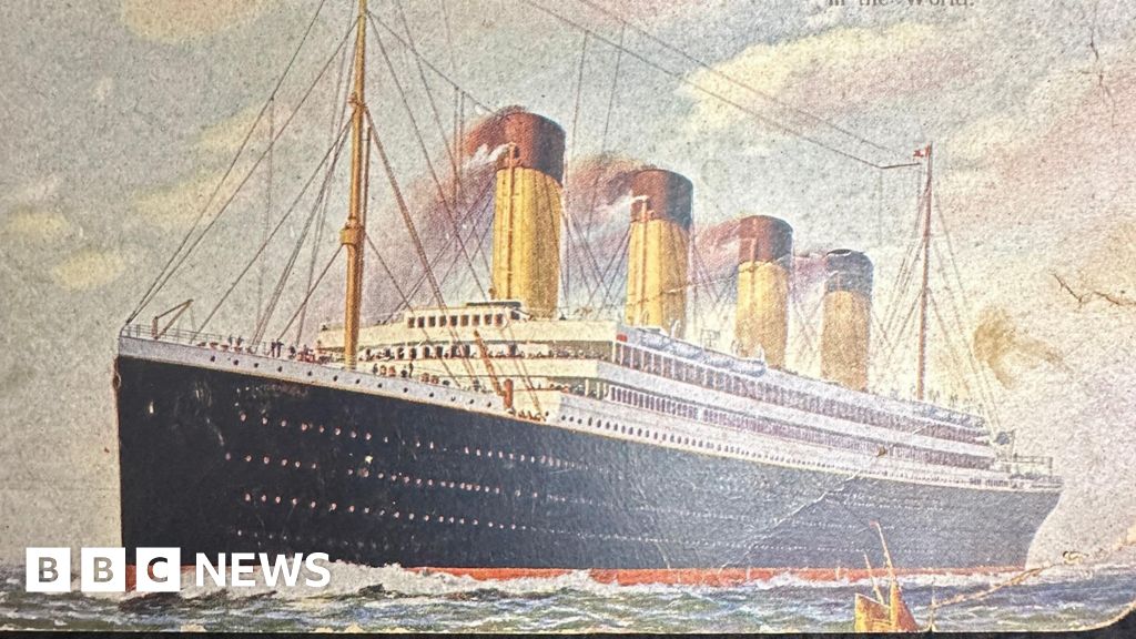 'Poignant' postcard sent by Titanic victim on sale