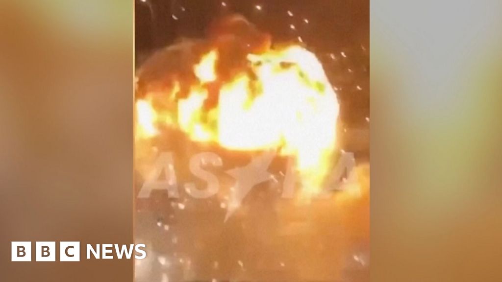 Watch: Massive explosion at Russian hands depot