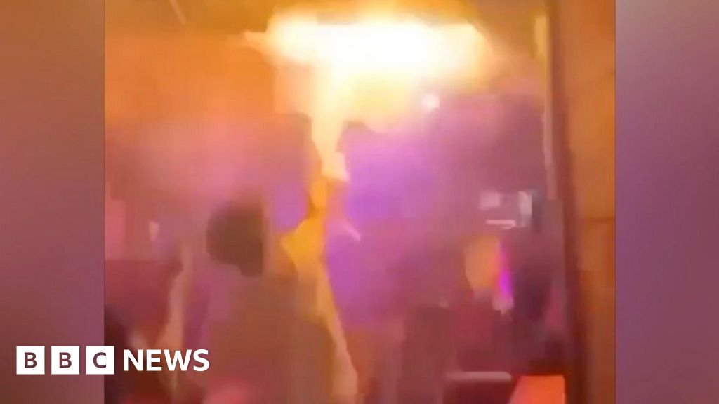 Video shows first moments of Swiss bar fire