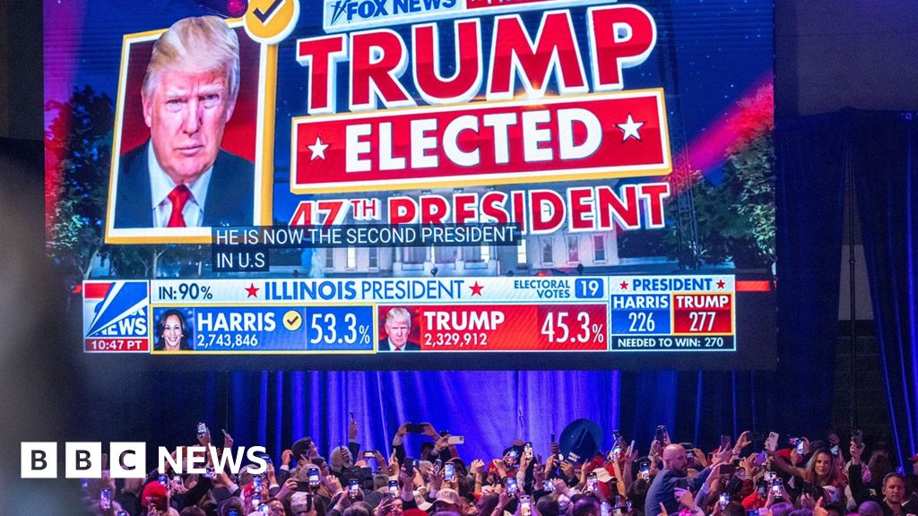 Jubilation in the room as Trump declared victory