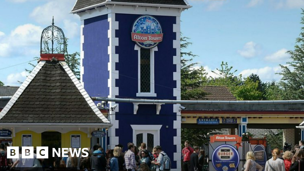 Burst pipe disrupts debut of new Alton Towers ride