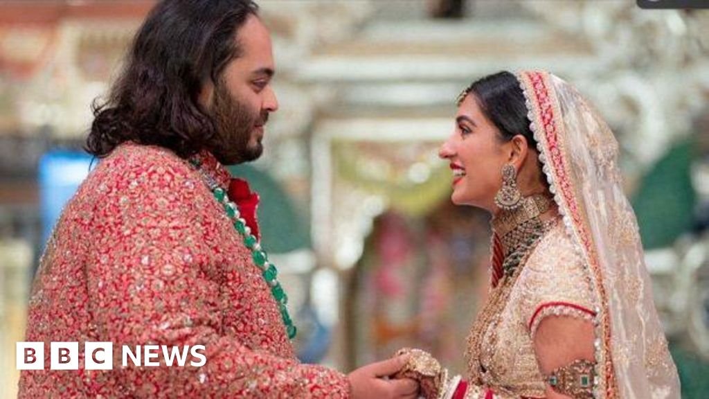 Ambani wedding ceremony: India wealthy person’s son marries after months of festivities – BBC Information