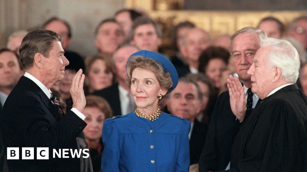 A look back at Ronald Reagan's 1985 indoor inauguration