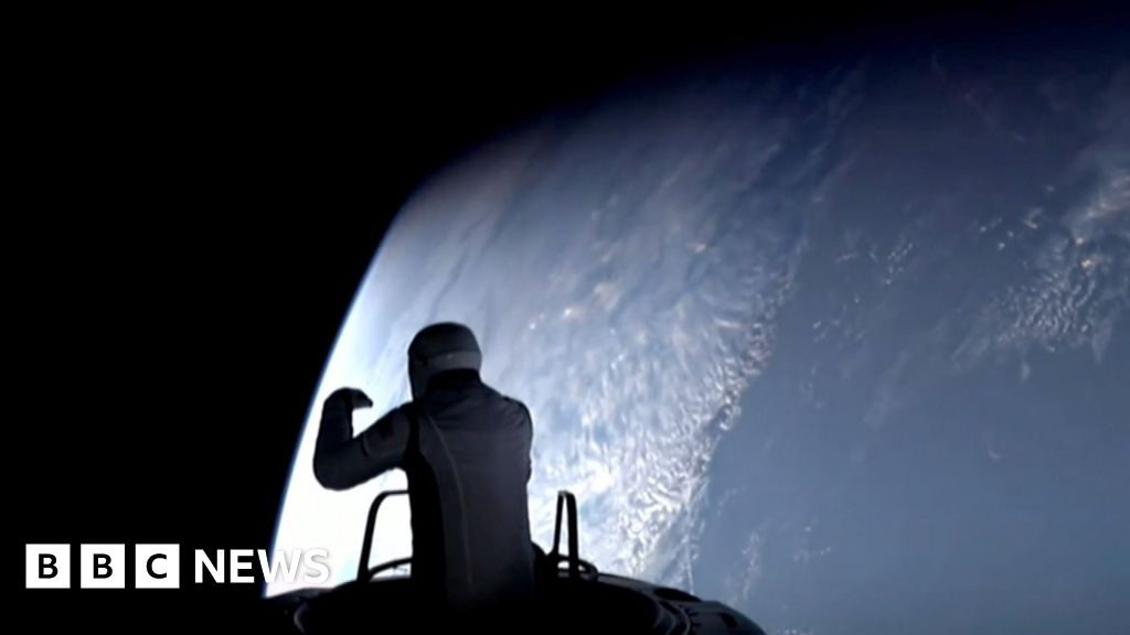 'What a perfect world': First private spacewalk a success