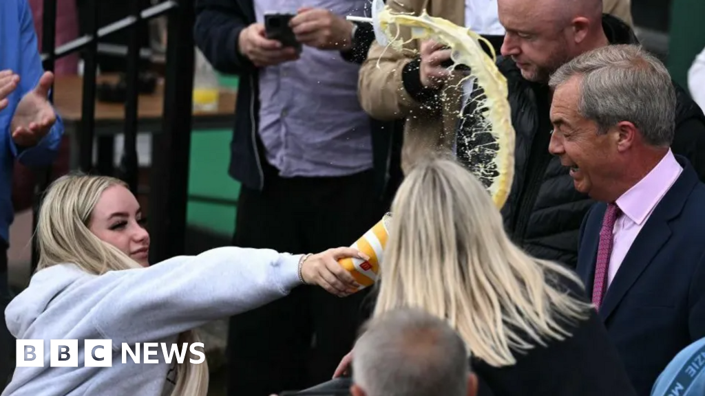 Woman facing charges after Nigel Farage milkshake incident in Clacton