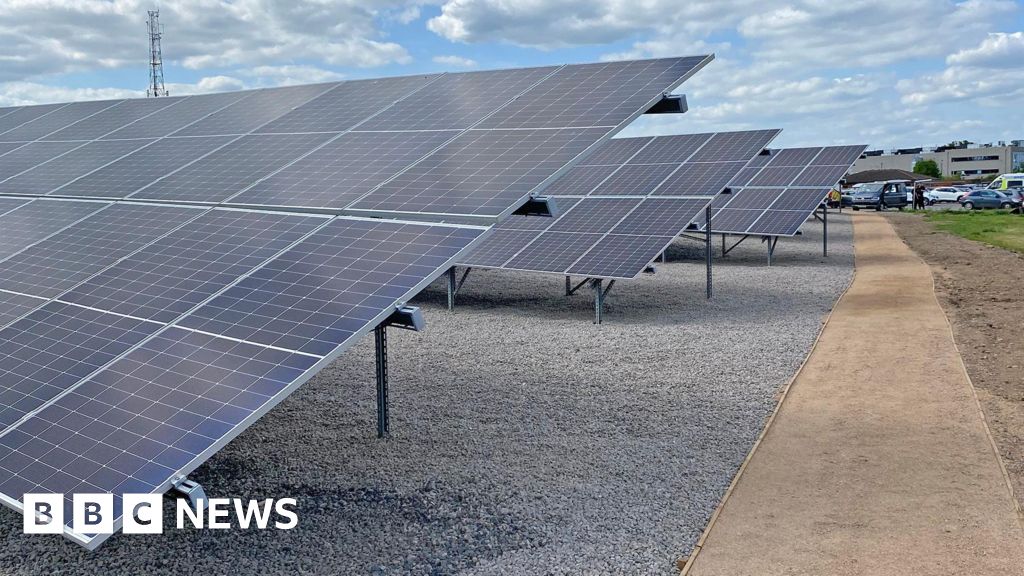 bbc.co.uk - Zoe Mcgrady - Solar farm installed at Leicestershire Police's HQ - BBC News