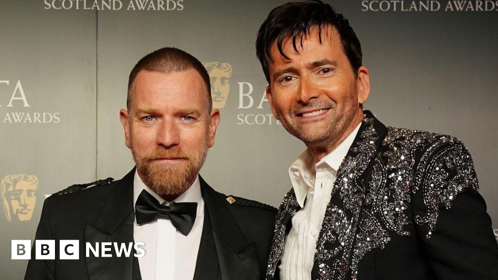 Ewan McGregor wins outstanding contribution award at Scottish Baftas