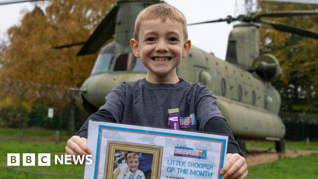 Boy, 6, running 10km for military children charity