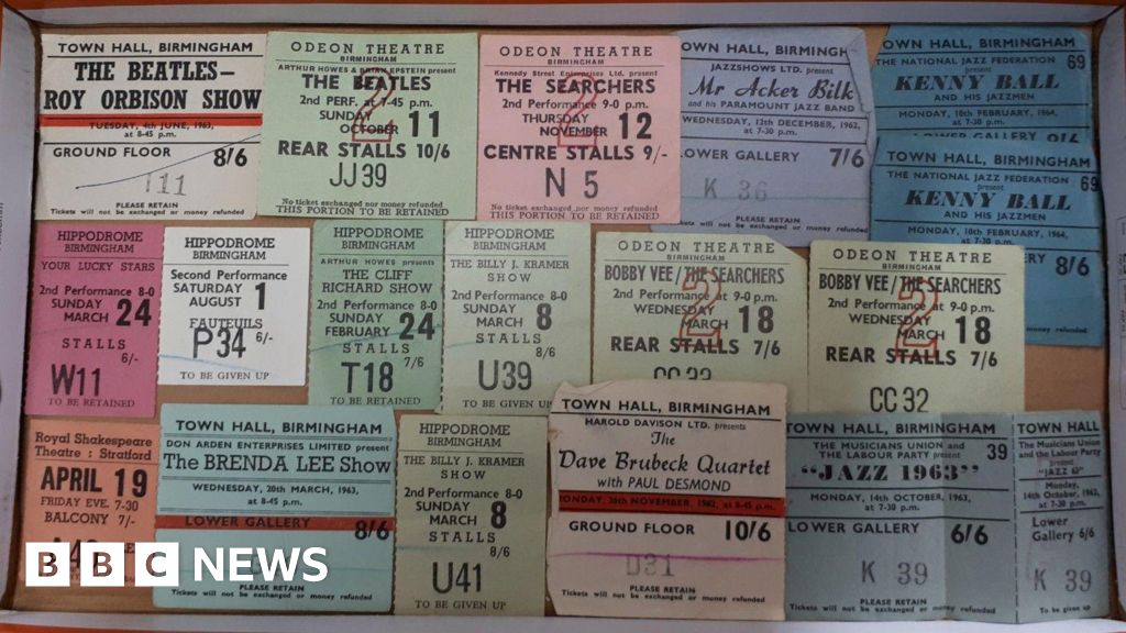 The Beatles' 1960s ticket stubs set for Lichfield auction