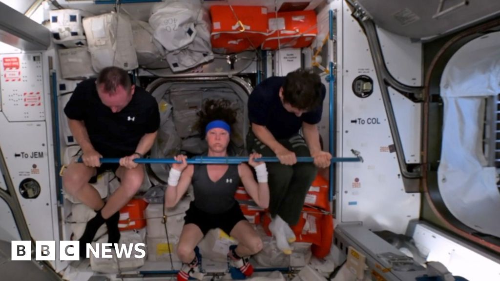 Watch: Astronauts enjoy zero-gravity Olympics